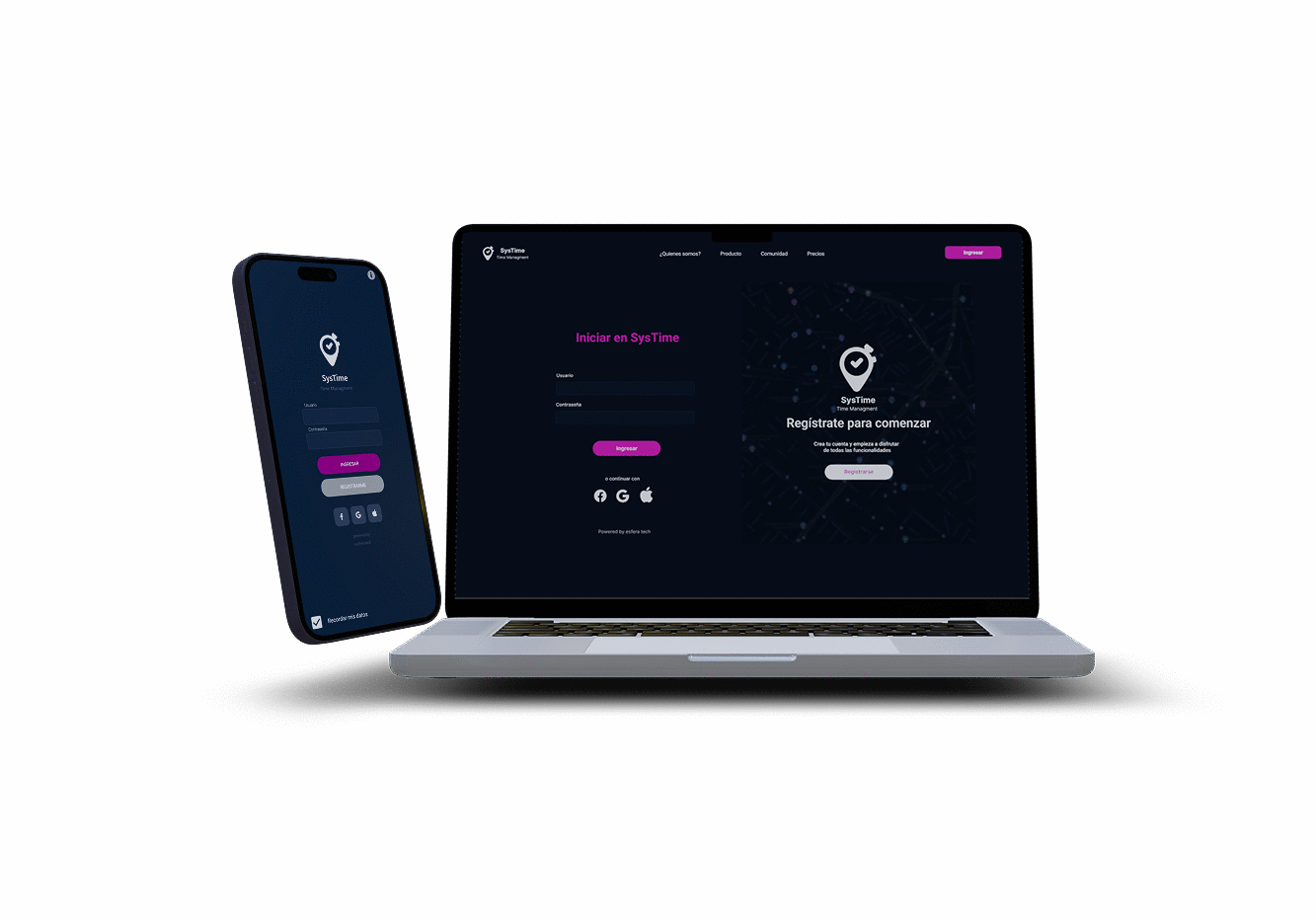SysTime App en dispositivos